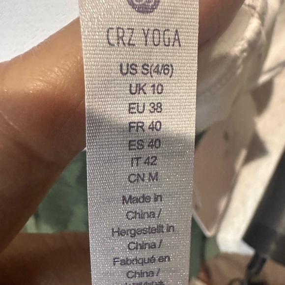 NWT SIZE XL CRZ YOGA White Sports Bra - Picture 6 of 9
